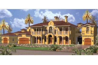 Florida House Plan #168-00092 Elevation Photo