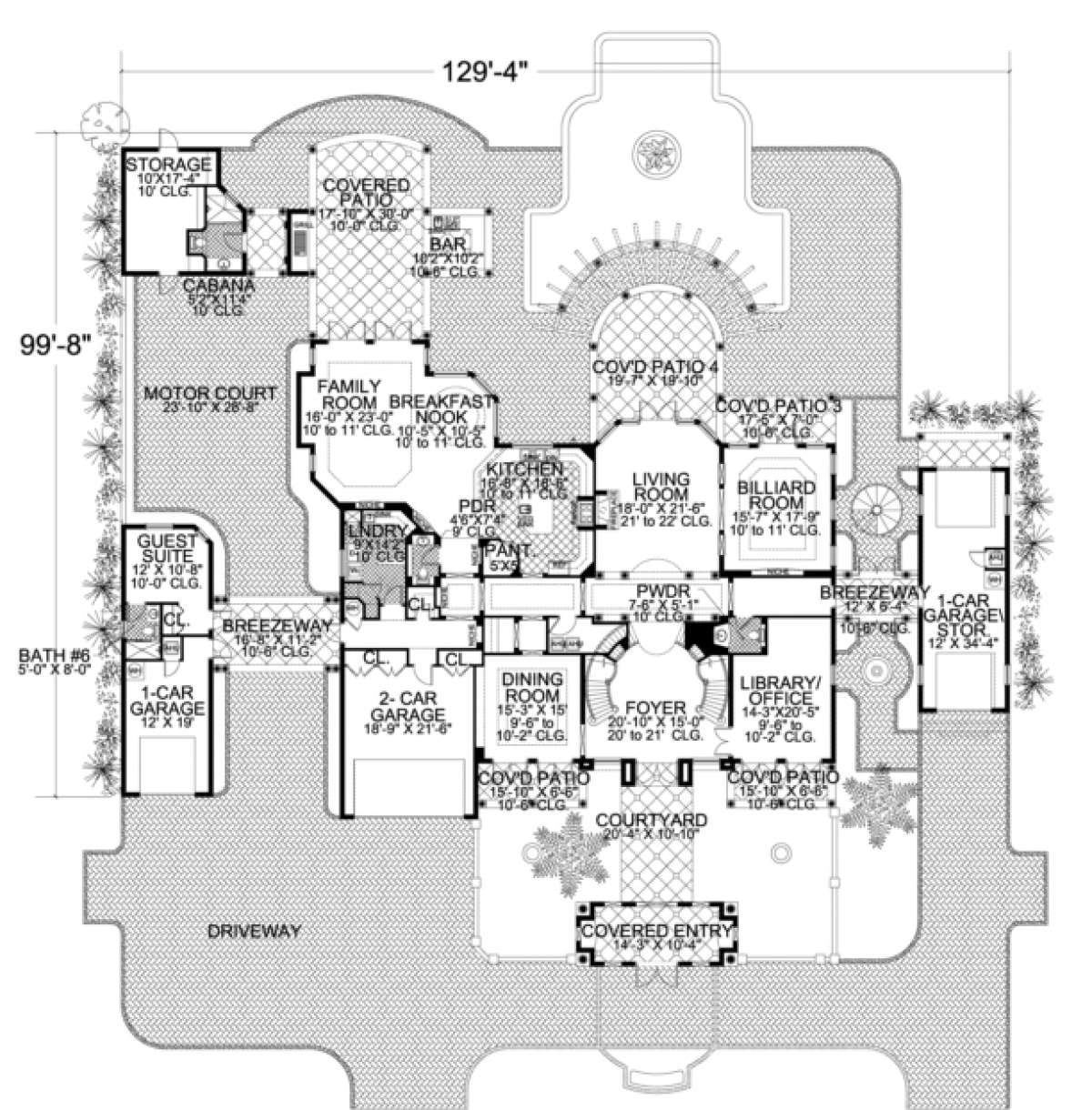Floorplan 1 for House Plan #168-00092