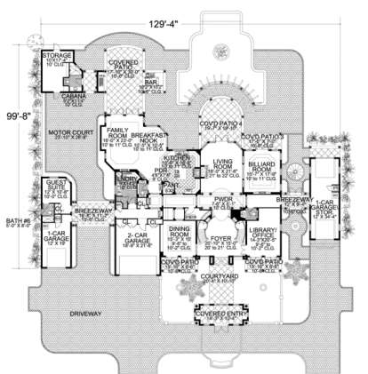 Floorplan 1 for House Plan #168-00092