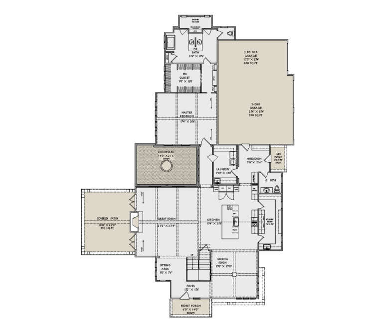 House Plan House Plan #35200 Drawing 1