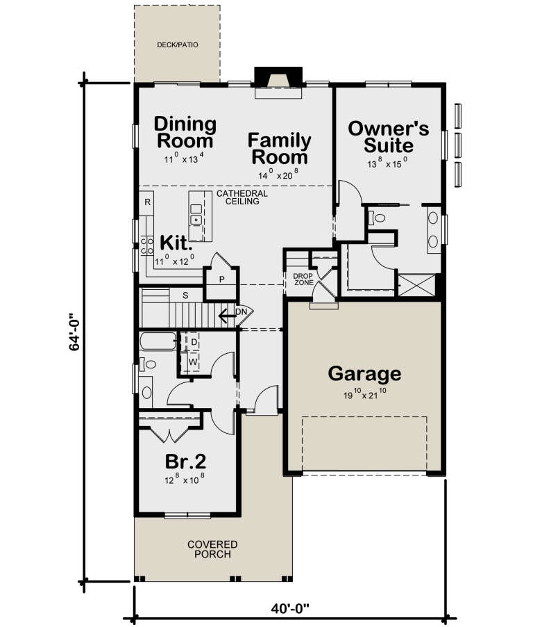 House Plan House Plan #35205 Drawing 1