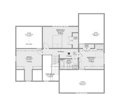 Second Floor for House Plan #7112-00044