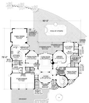Floorplan 1 for House Plan #168-00093
