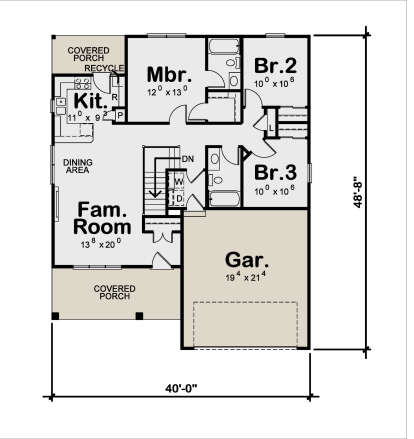 Main Floor  for House Plan #402-01869