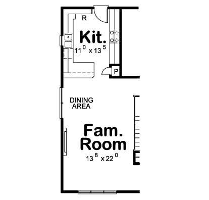 Alternate Main Floor Layout for House Plan #402-01869