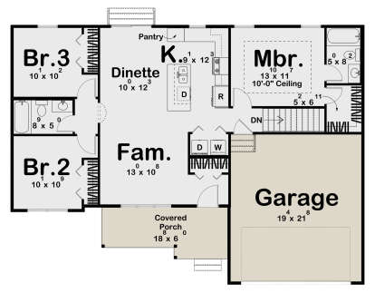 Main Floor  for House Plan #963-01255