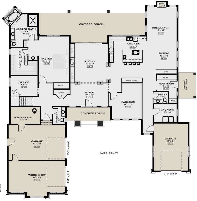 House Plan House Plan #35215 Drawing 1