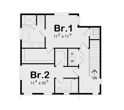 Second Floor for House Plan #402-01871