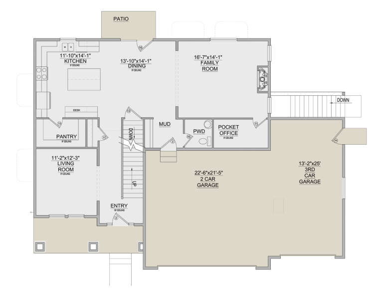 House Plan House Plan #35218 Drawing 1