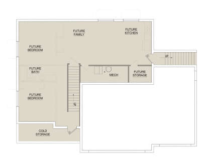 Basement for House Plan #8768-00176