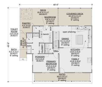 Main Floor  for House Plan #7112-00047