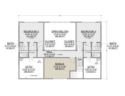Second Floor for House Plan #7112-00048