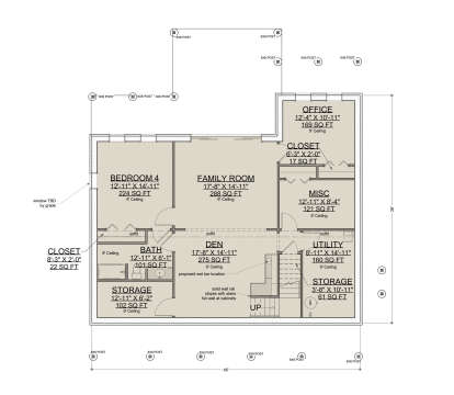Basement for House Plan #7112-00048