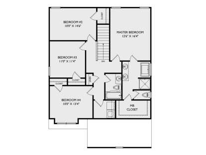 Second Floor for House Plan #957-00147