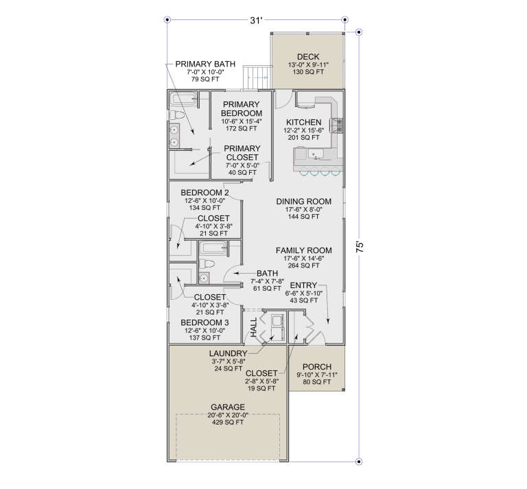 House Plan House Plan #35228 Drawing 1