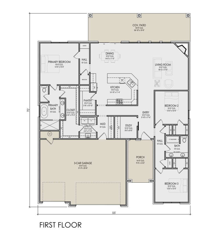 House Plan House Plan #35229 Drawing 1