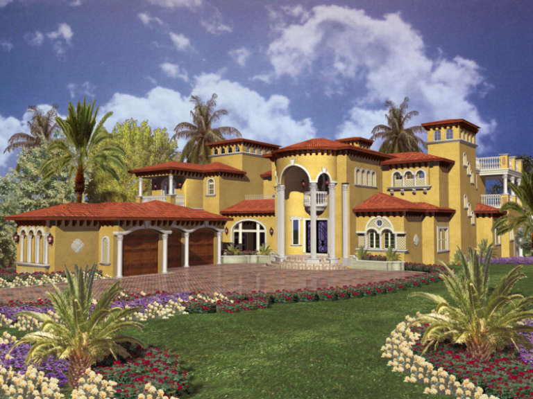 Luxury House Plan #168-00095 Elevation Photo