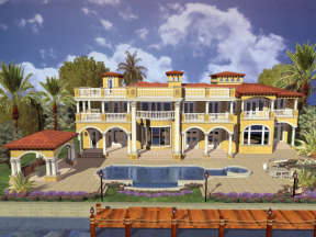 Luxury House Plan #168-00095 Elevation Photo