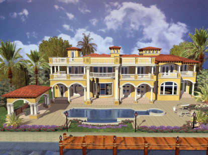 Luxury House Plan #168-00095 Elevation Photo