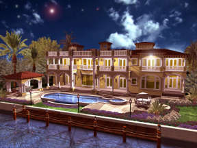 Luxury House Plan #168-00095 Elevation Photo