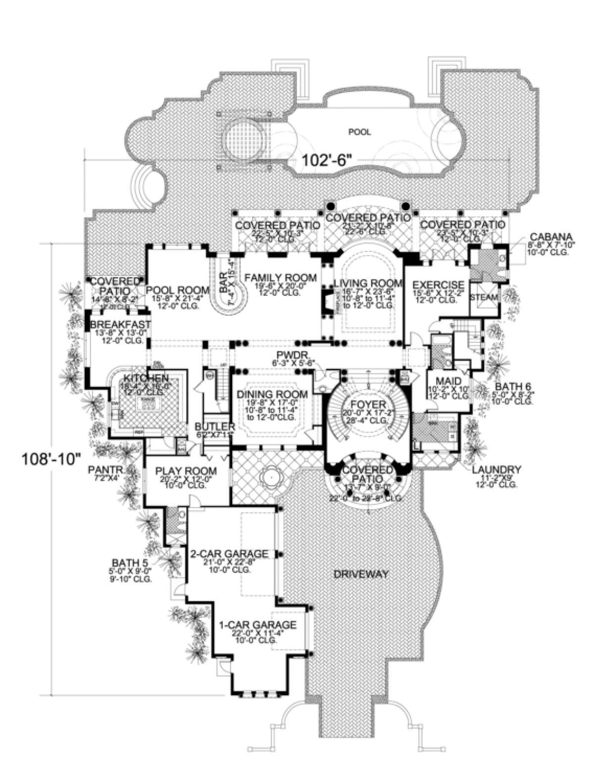 Floorplan 1 for House Plan #168-00095