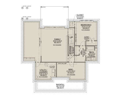 Basement for House Plan #7112-00052