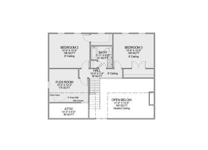 Second Floor for House Plan #7112-00053