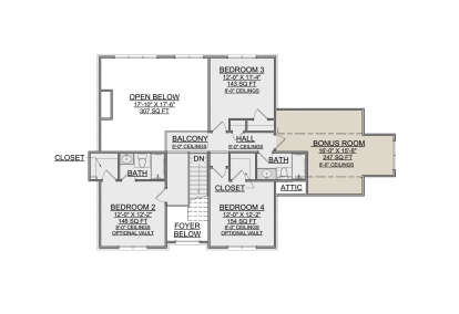 Second Floor for House Plan #7112-00055