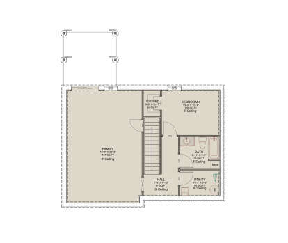 Basement for House Plan #7112-00056