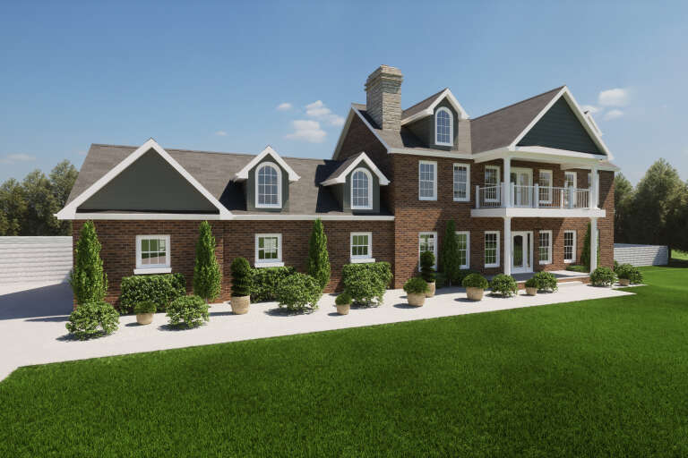 House Plan House Plan #35236 Angled Front Elevation 