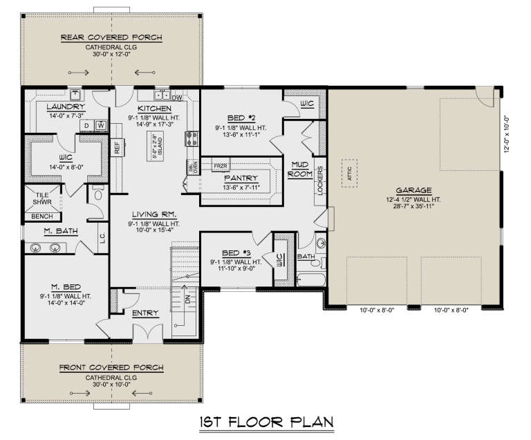 House Plan House Plan #35237 Drawing 1