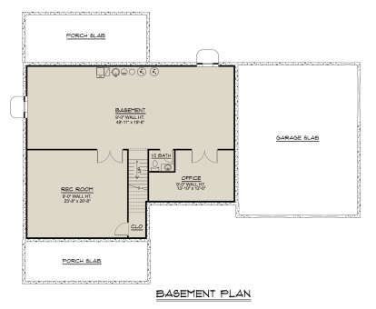 Basement for House Plan #5032-00425