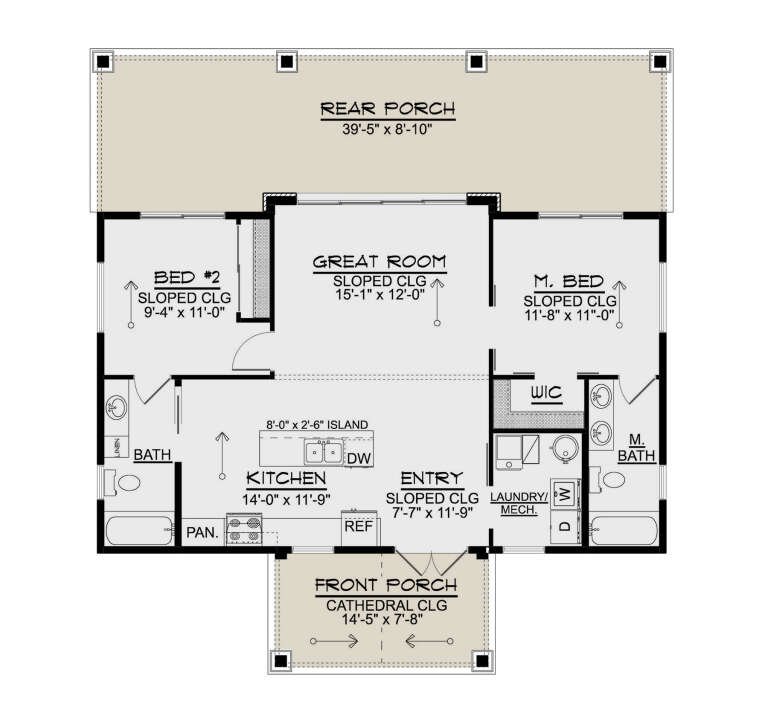 House Plan House Plan #35238 Drawing 1