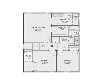 Second Floor for House Plan #7112-00058
