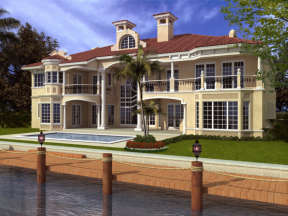 Florida House Plan #168-00096 Elevation Photo
