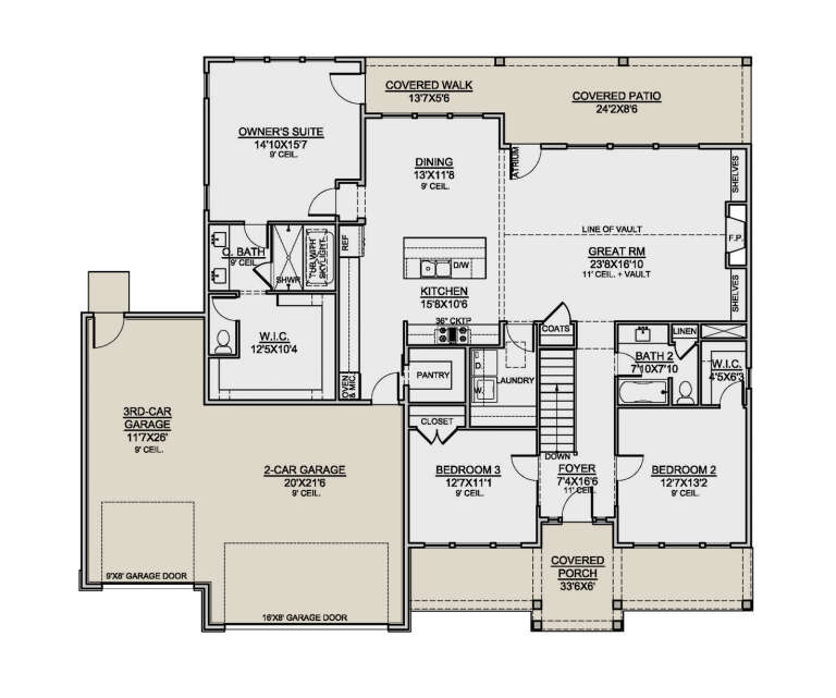 House Plan House Plan #35240 Drawing 1