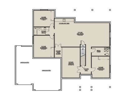 Basement for House Plan #7306-00055