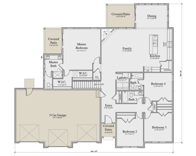 House Plan House Plan #35243 Drawing 1