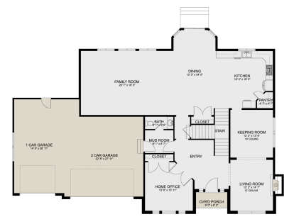 Main Floor  for House Plan #2802-00504