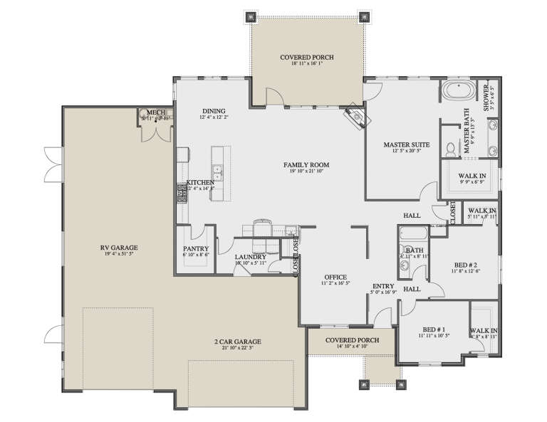 House Plan House Plan #35246 Drawing 1