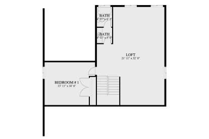 Second Floor for House Plan #2802-00507