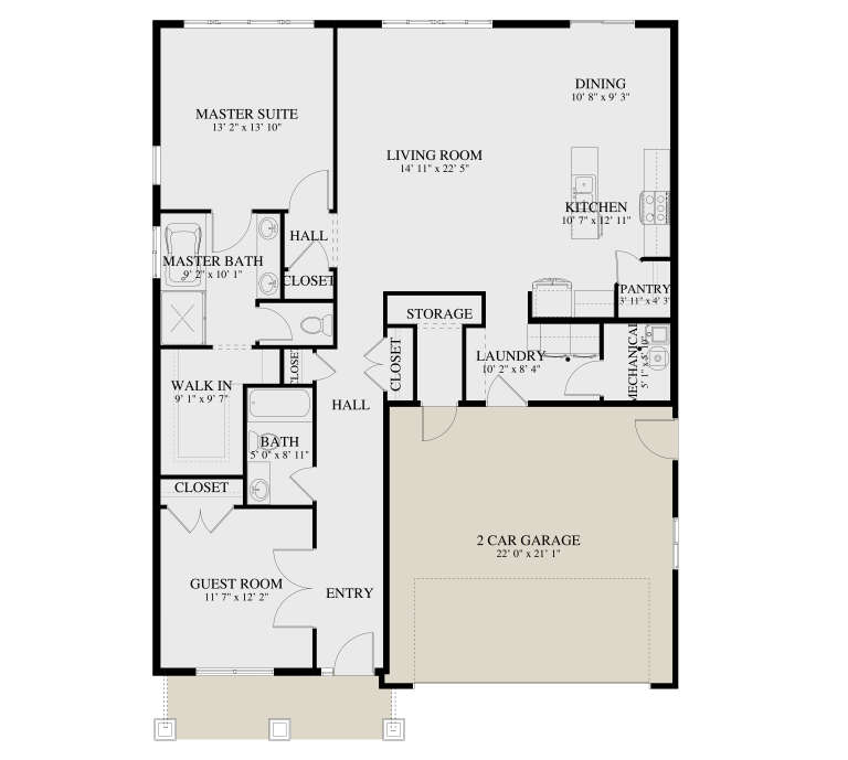 House Plan House Plan #35249 Drawing 1
