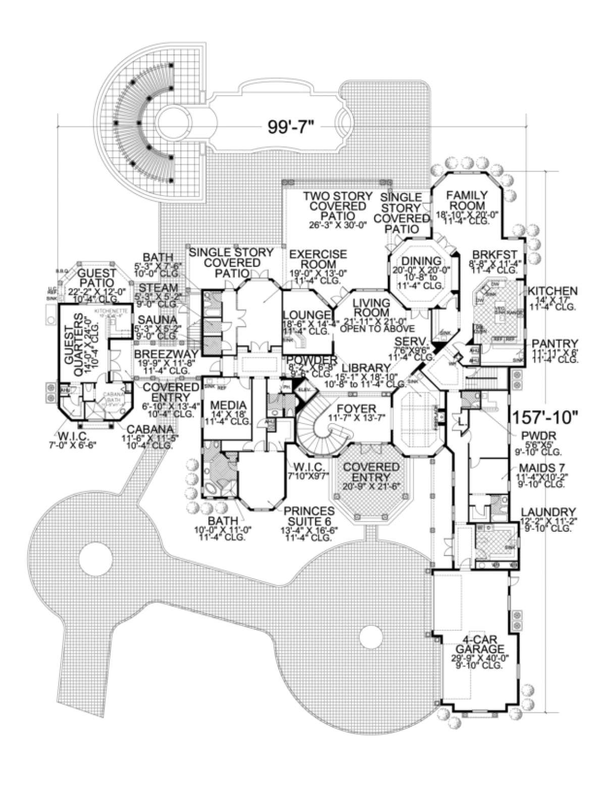 Floorplan 1 for House Plan #168-00097