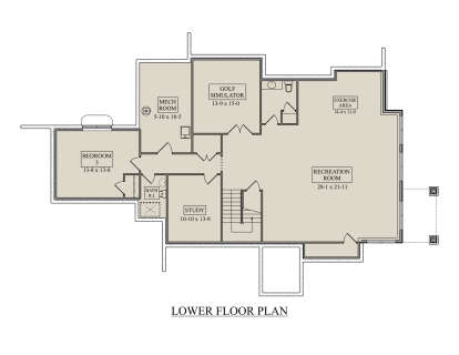 Basement for House Plan #5631-00320