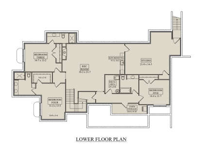 Basement for House Plan #5631-00322