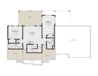 Basement for House Plan #286-00125