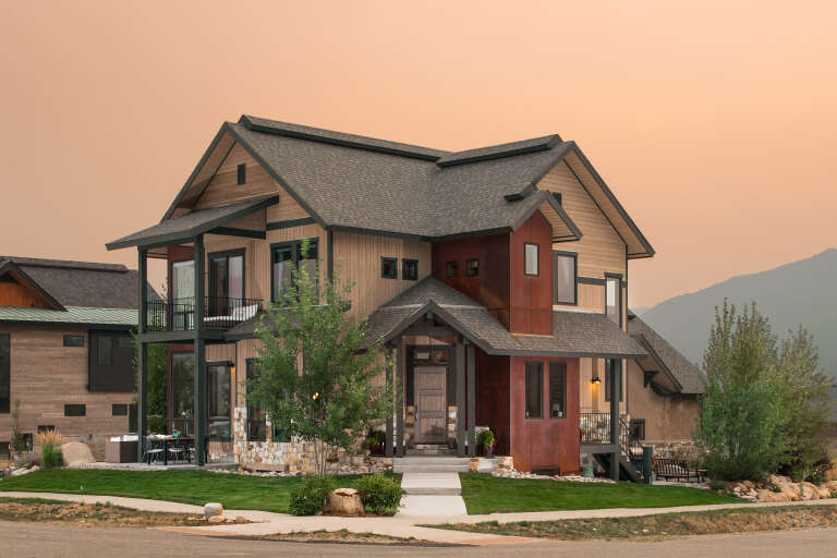 House Plan House Plan #35257 Angled Front Elevation