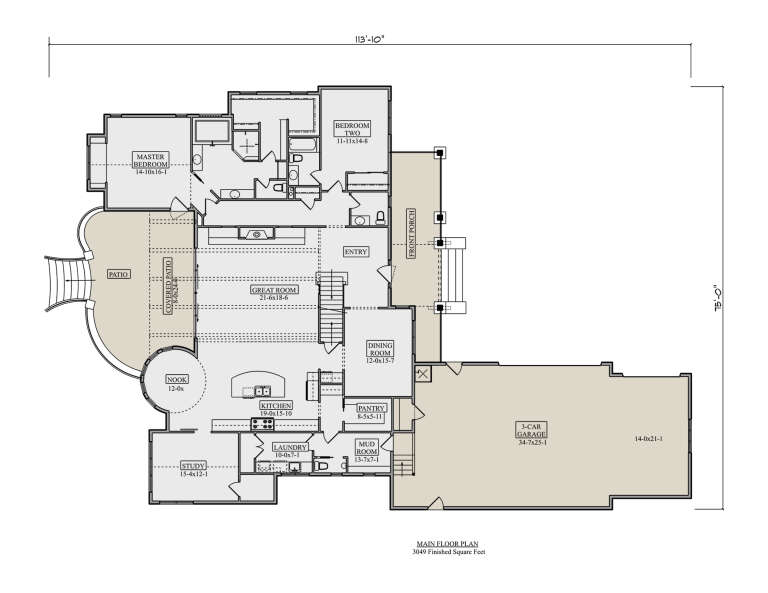 House Plan House Plan #35258 Drawing 1