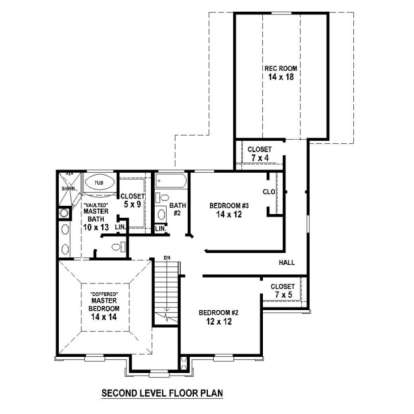 Floorplan 2 for House Plan #053-00461