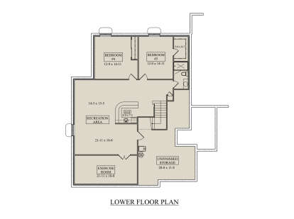 Basement for House Plan #5631-00327